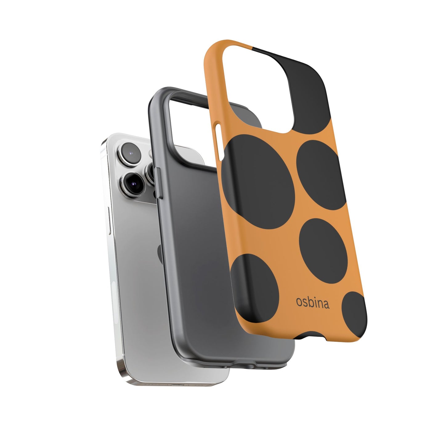 osbina | The Bubble Statement Case in Orange + Black | The Season Collective