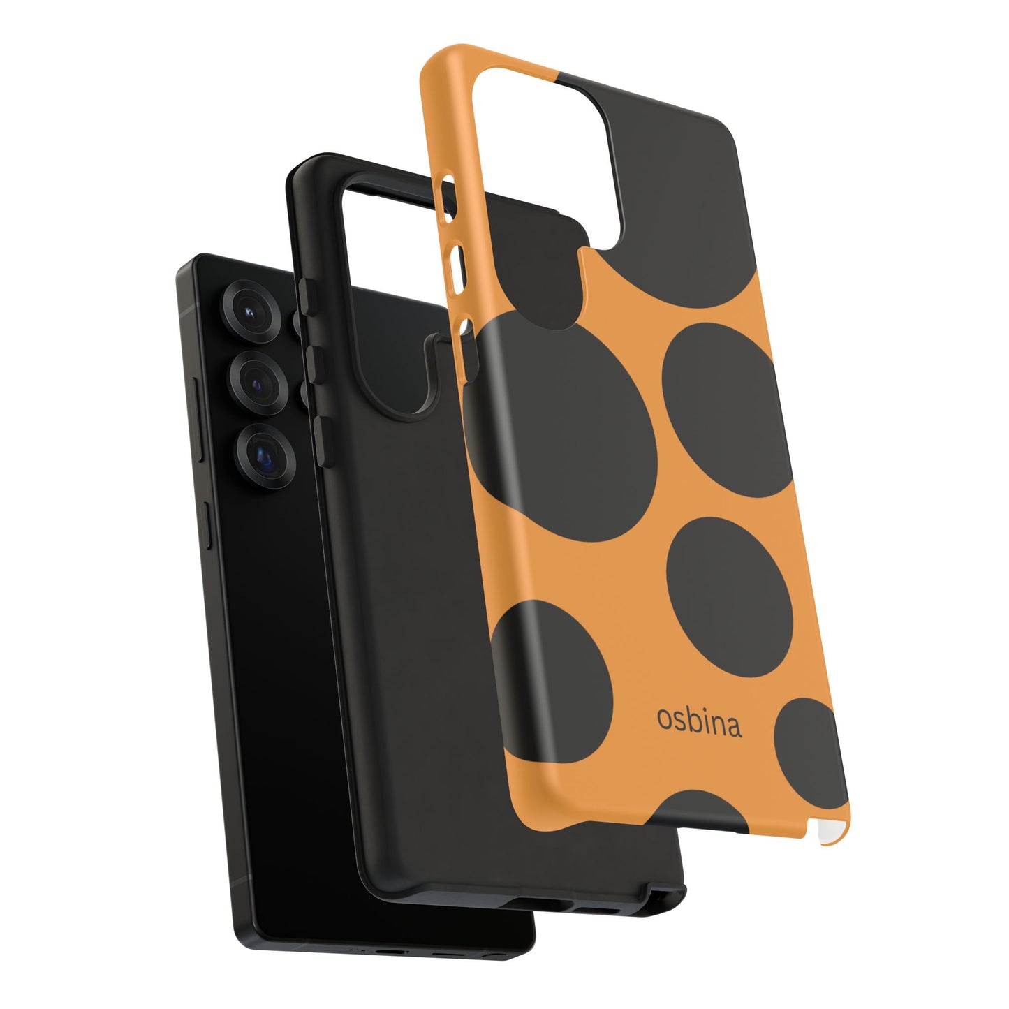 osbina | The Bubble Statement Case in Orange + Black | The Season Collective