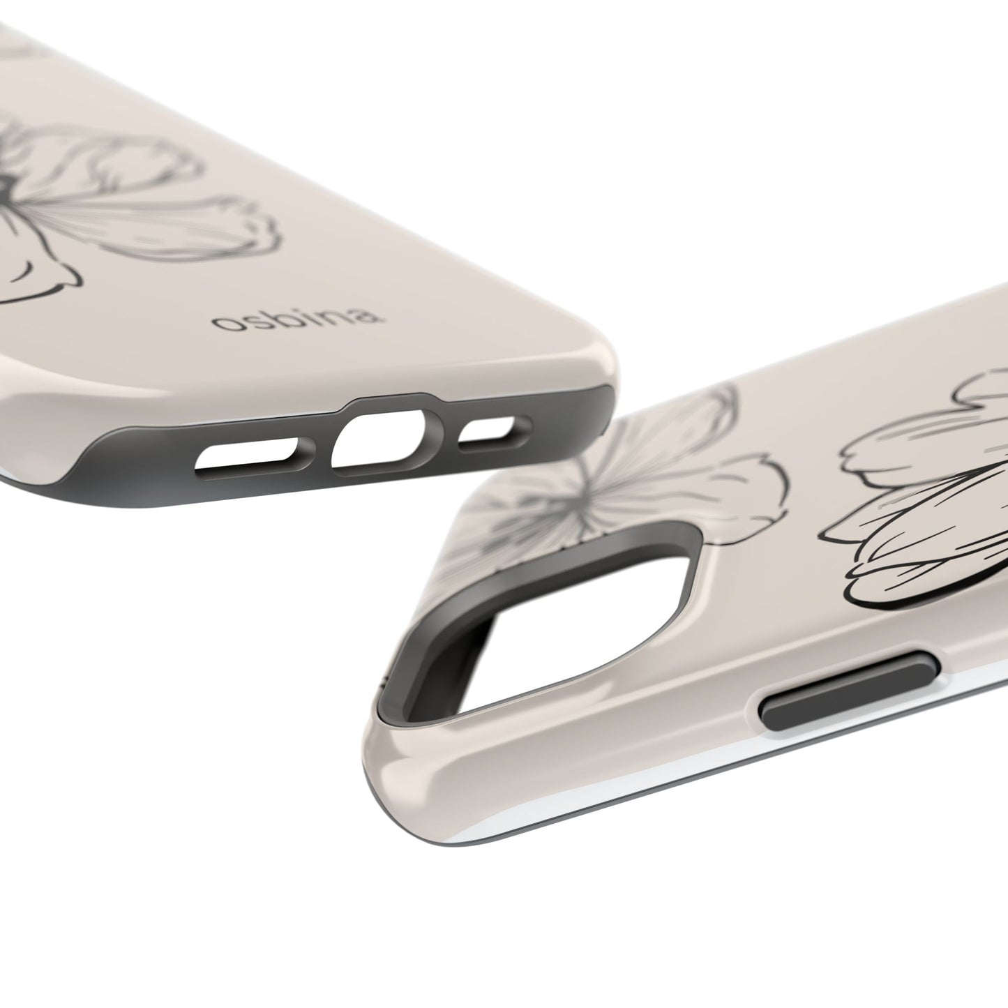 osbina | MagSafe compatible for iPhone | Poppy Whisper Phone Case | Modern Muse Collection