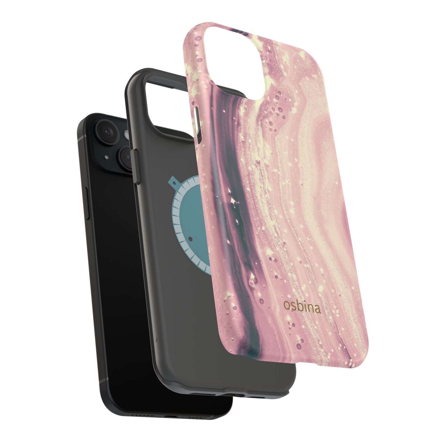 osbina | MagSafe compatible for iPhone | The Amethyst Glow Phone Case | Modern Muse Collection