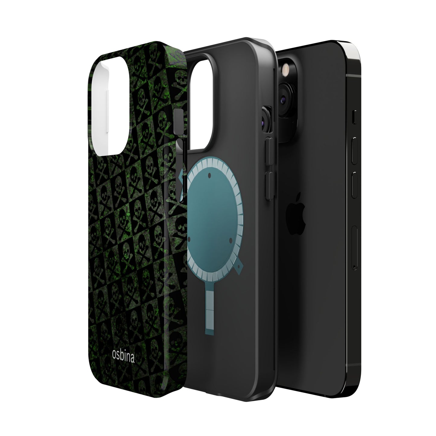osbina | MagSafe compatible for iPhone | Skull & Crossbones Phone Case | Season Collective Collection
