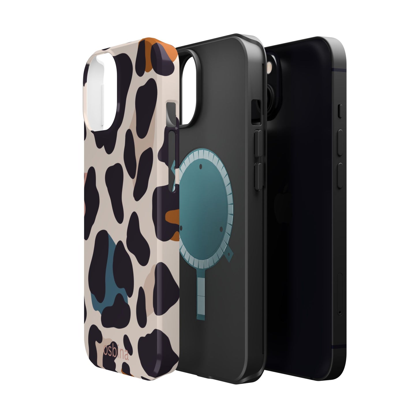 osbina | MagSafe compatible for iPhone | Leopard Luxe Color Pop Leopard Print Phone Case | Modern Muse Collection