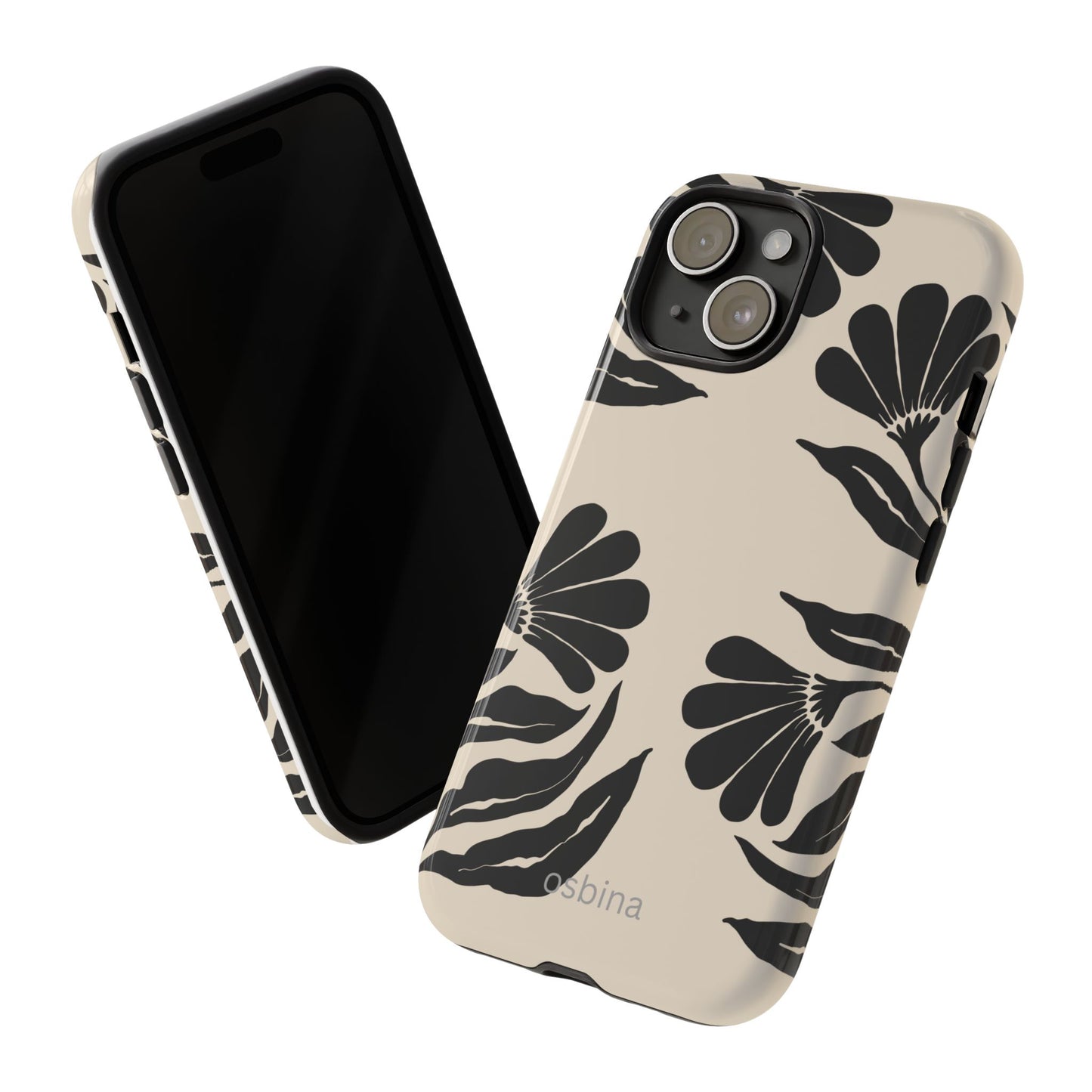 osbina | Obsidian Bloom Flower Phone Case | Modern Muse Collection