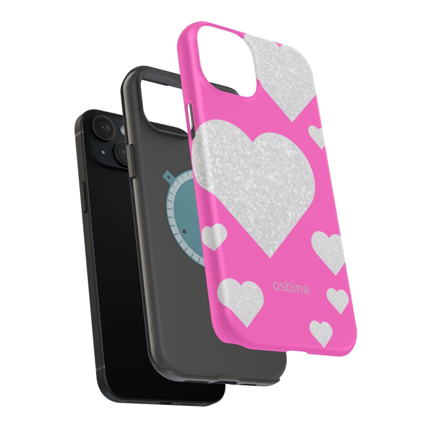 osbina | MagSafe compatible for iPhone | The Shimmering Love Case | YAYOU Collection Supporting Shine Like Sable