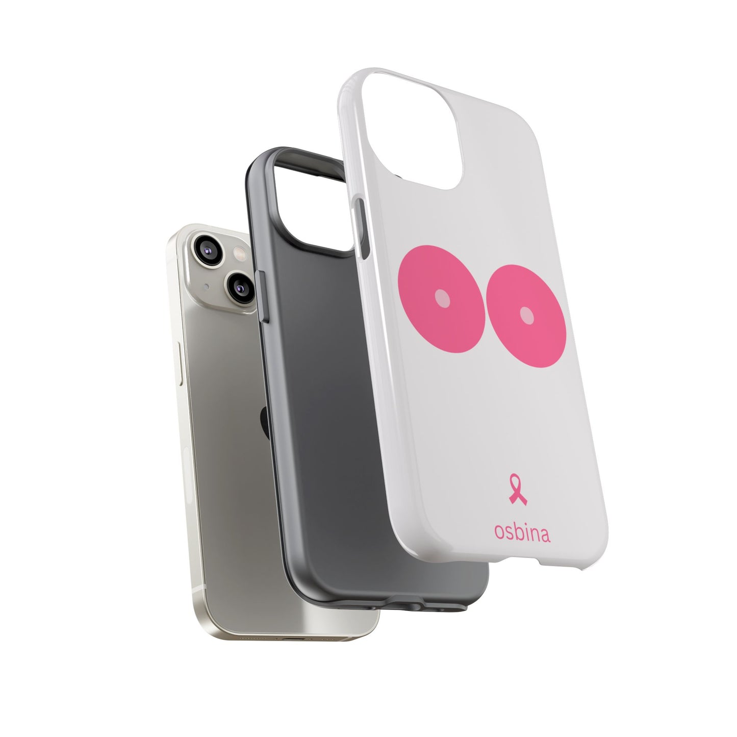 osbina | Limited Edition The Check Your Tatas Case in Light Pink + Soft Pink + Hot Pink | The Pink October Collection | Inspired By
