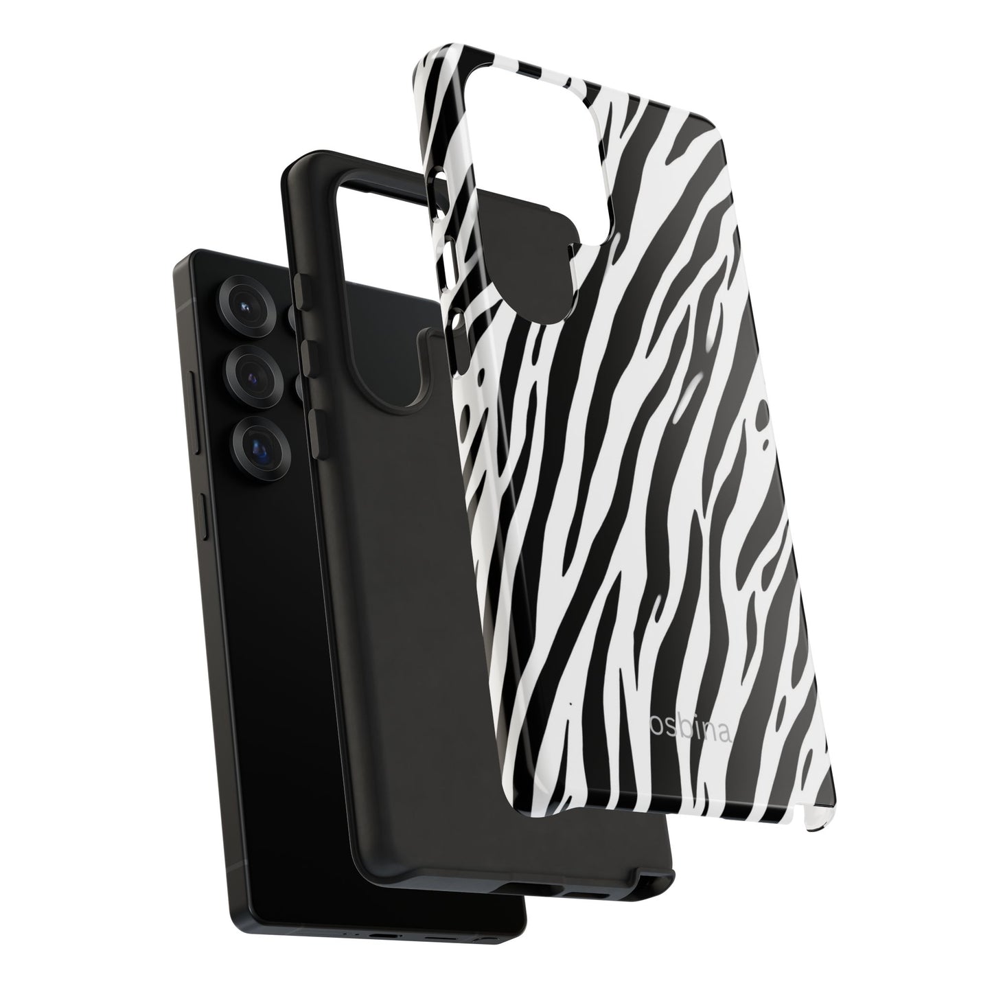 osbina | The Bengal Bold Stripe Case in White + Black | The Season Collective