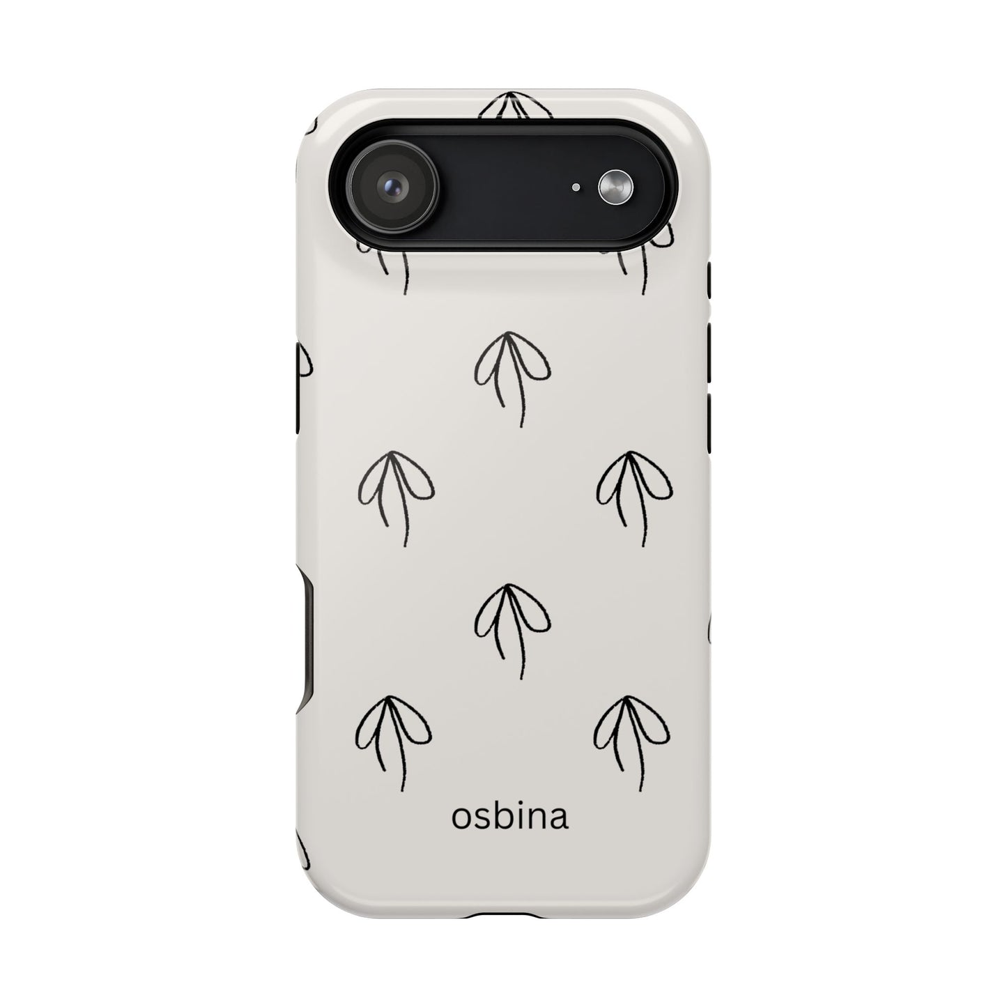 osbina | MagSafe compatible for iPhone | Linéa Flora Minimalistic Flower Phone Case | Modern Muse Collection