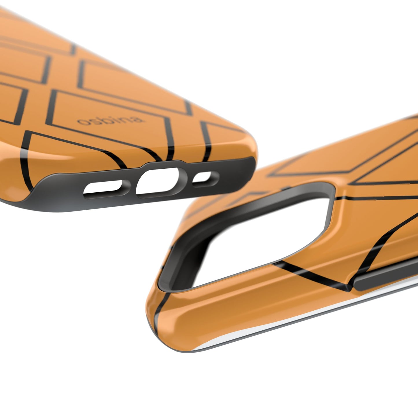osbina | MagSafe Compatible for iPhone | Diamonds Are Your Phone’s Best Friend — The Orange + Black Diamond Case | The Season Collective