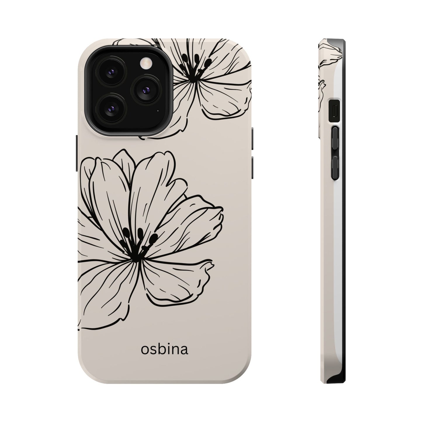 osbina | MagSafe compatible for iPhone | Poppy Whisper Phone Case | Modern Muse Collection