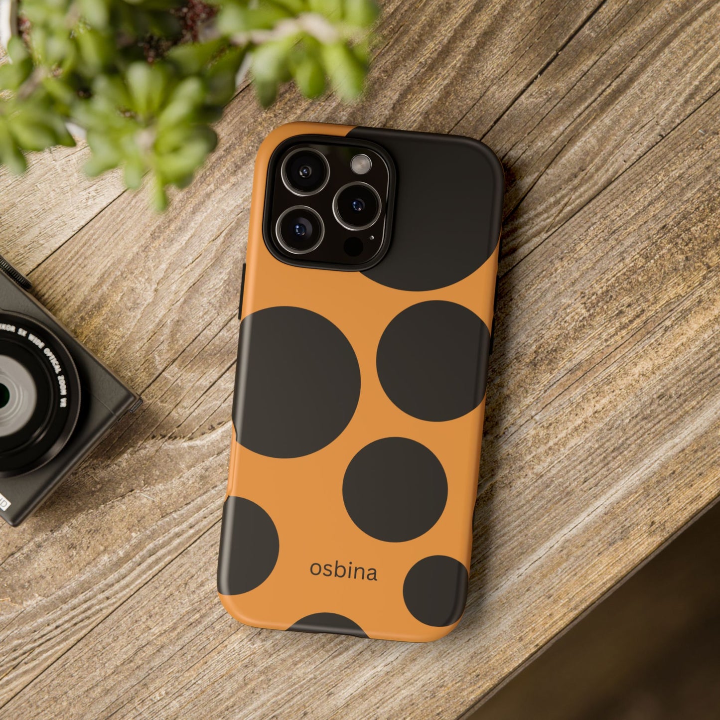 osbina | The Bubble Statement Case in Orange + Black | The Season Collective