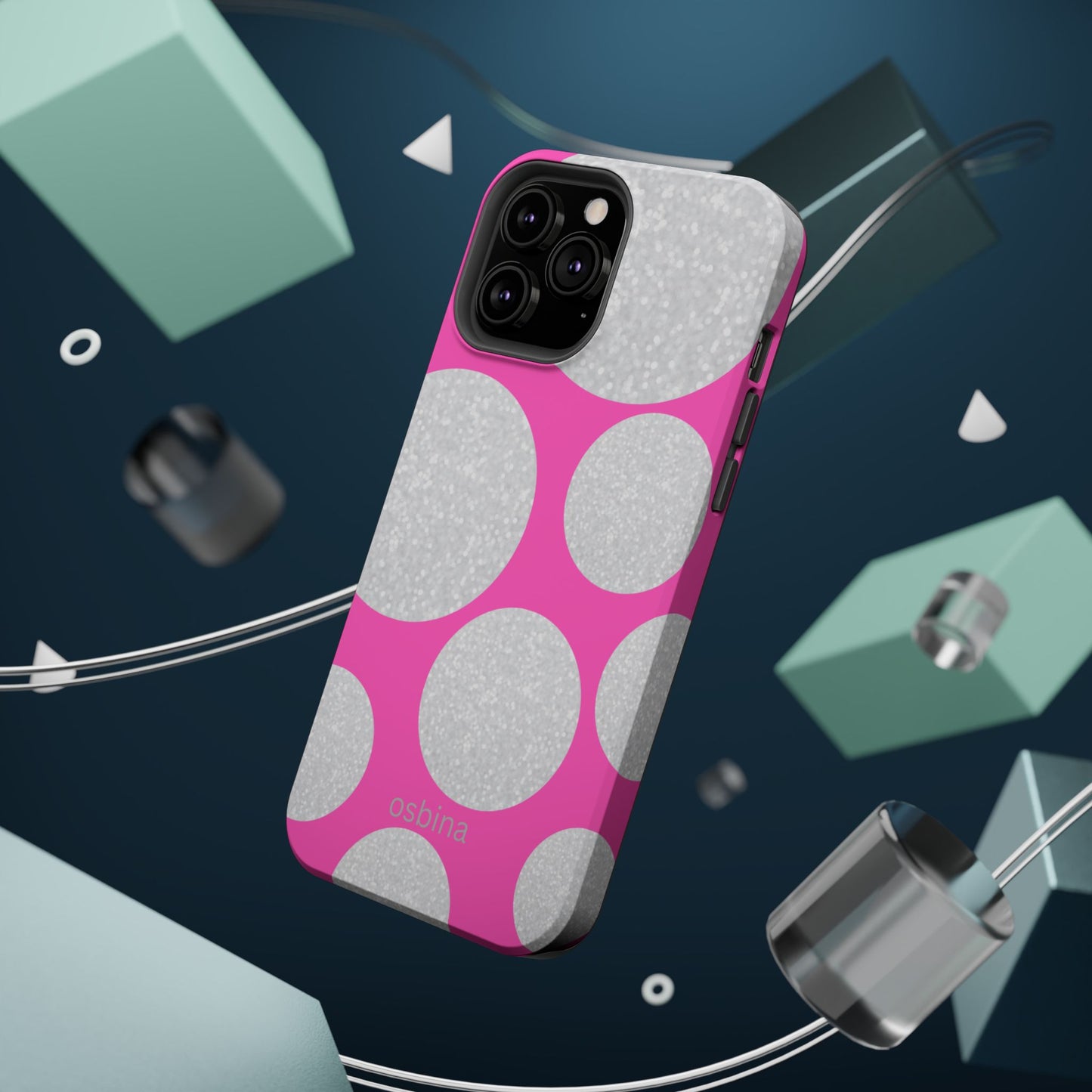 osbina | MagSafe compatible for iPhone | The Sparkling Bubbles Case | YAYOU Collection Supporting Shine Like Sable