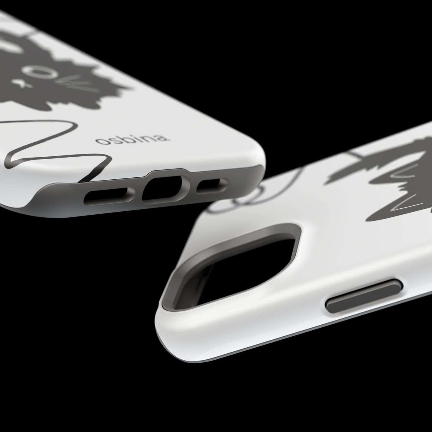 osbina | MagSafe compatible for iPhone | Midnight Couture Cat Phone Case | Season Collective Collection