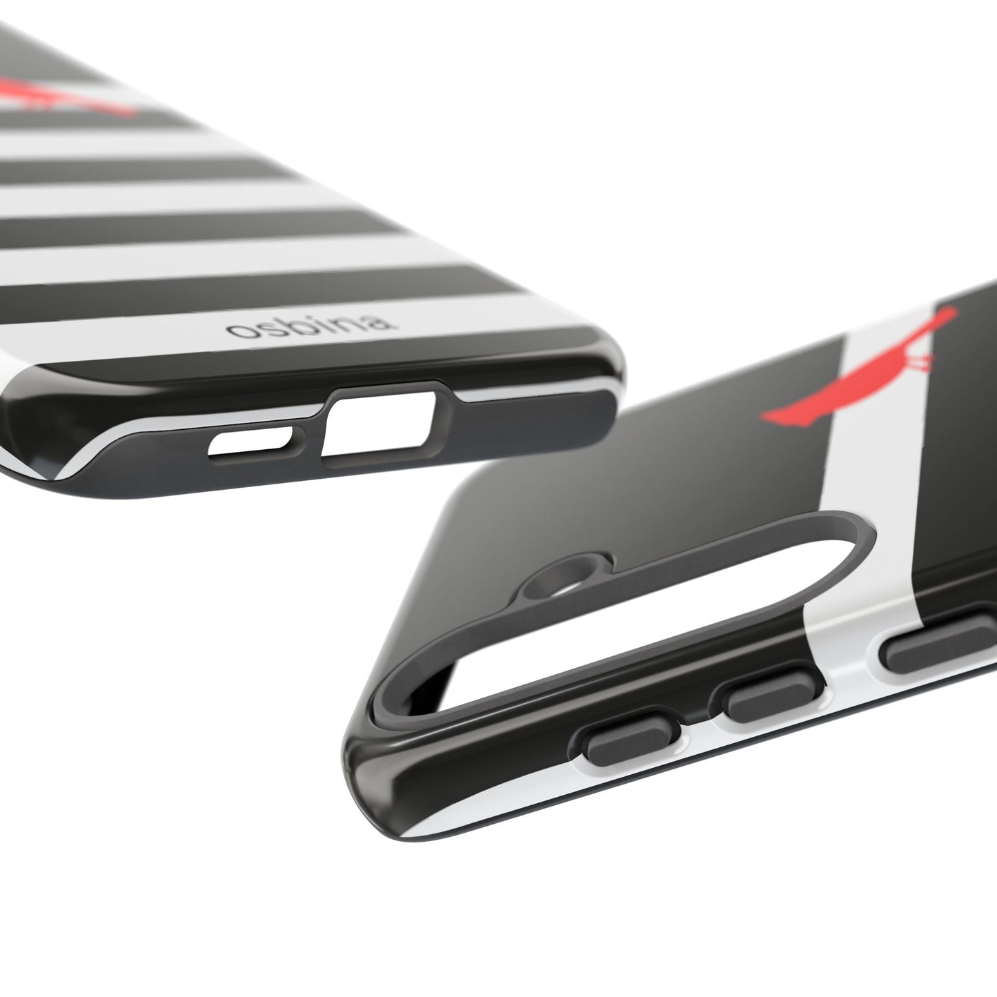 osbina | Redbird Edition Thinking of You Phone Case Black & White Stripe | Inspired By Collection
