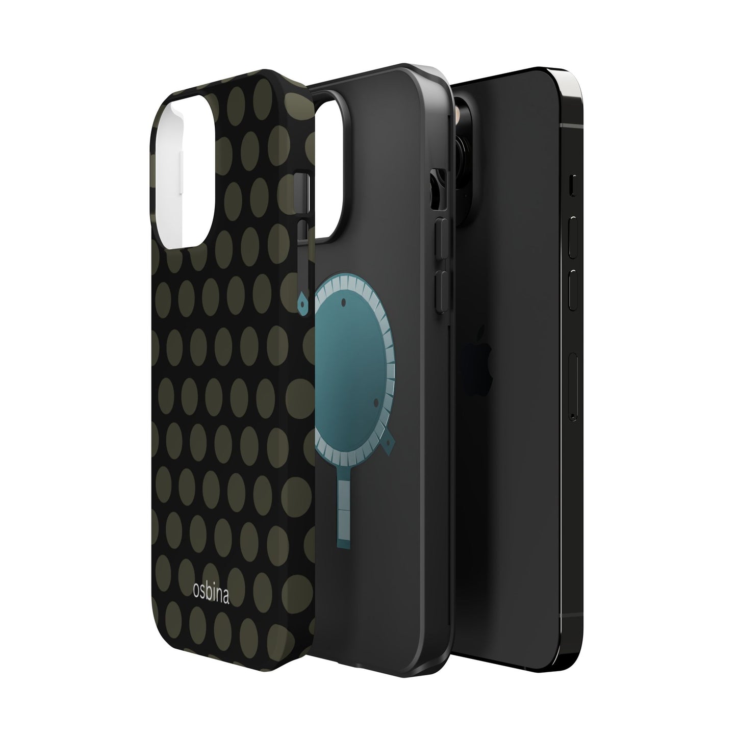 osbina | MagSafe compatible for iPhone | Onyx Chic Phone Case | Modern Muse Collection