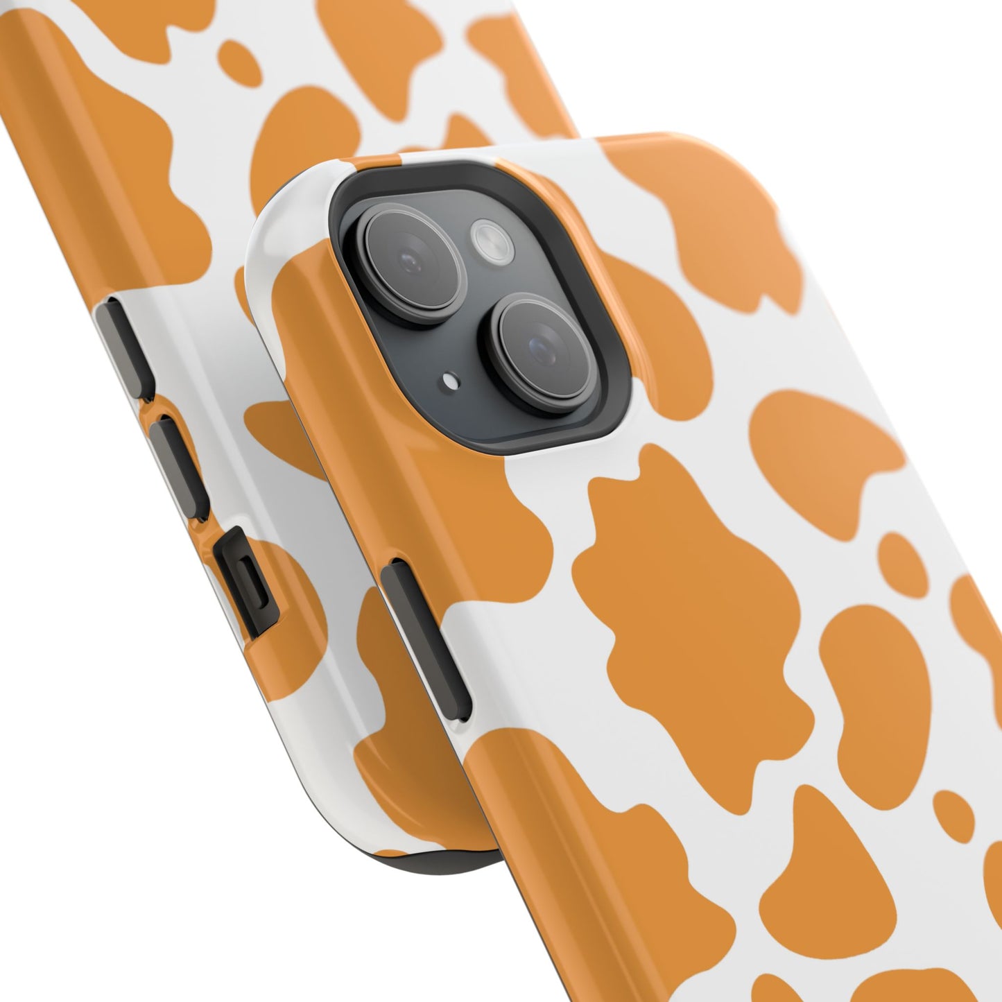 osbina | MagSafe Compatible for iPhone | Holy Cow, It’s Chic — The Orange Cow Print Case | The Season Collective