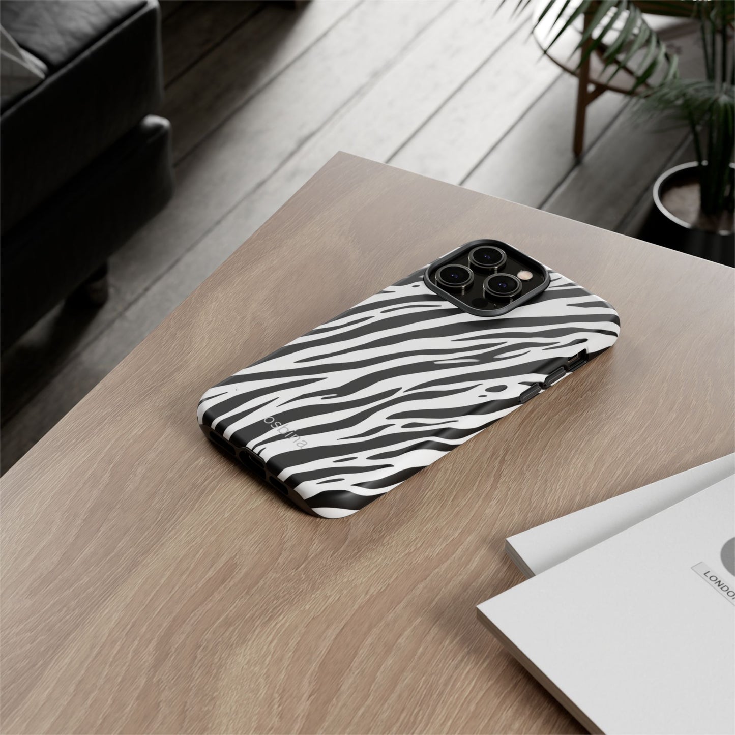 osbina | The Bengal Bold Stripe Case in White + Black | The Season Collective