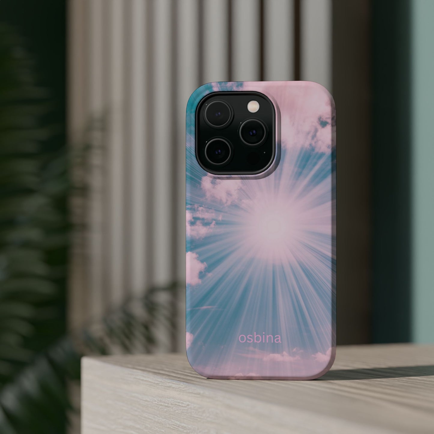 osbina | MagSafe compatible for iPhone | The Sunburst Skies Case | YAYOU Collection Supporting Shine Like Sable