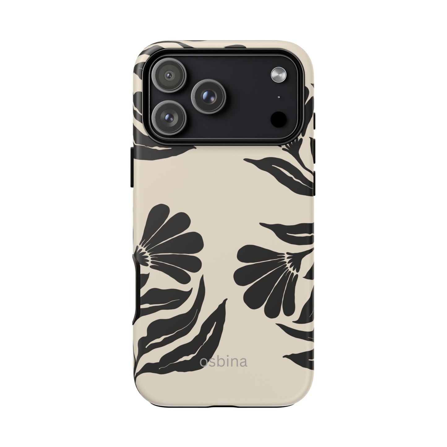 osbina | Obsidian Bloom Flower Phone Case | Modern Muse Collection