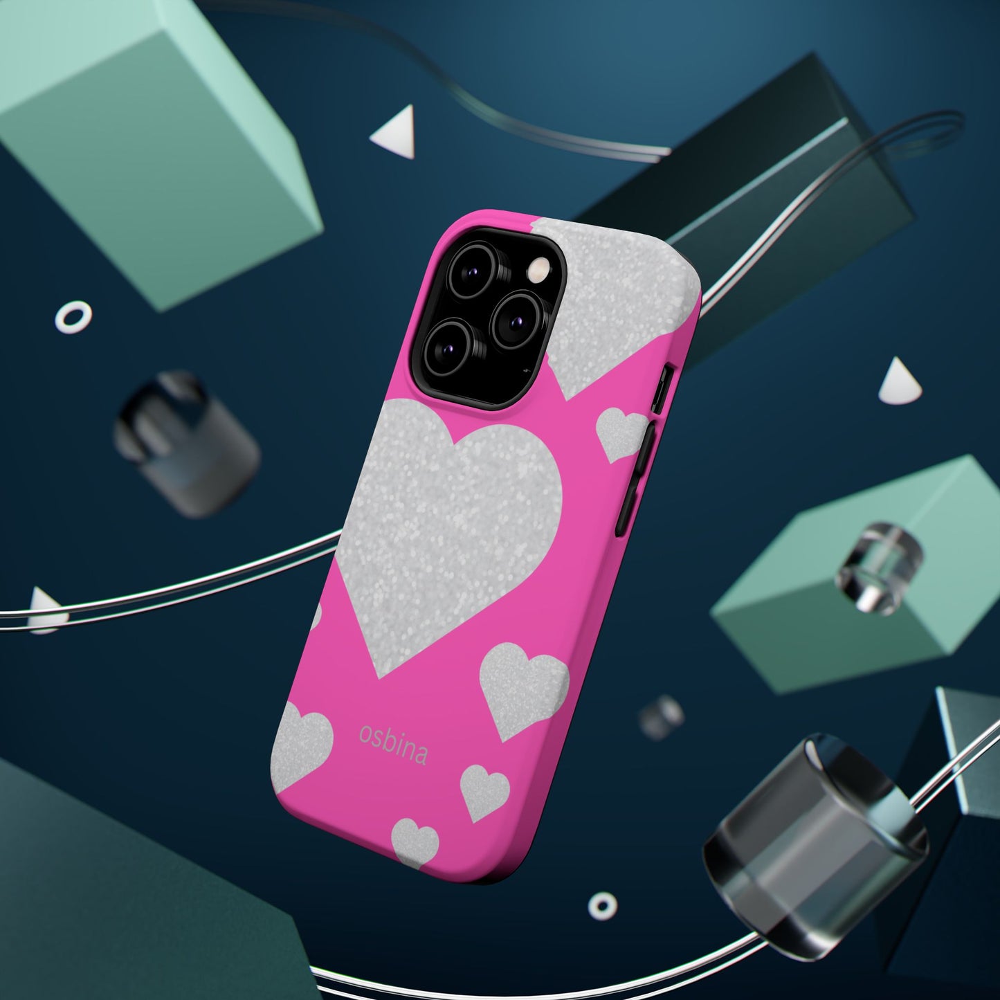 osbina | MagSafe compatible for iPhone | The Shimmering Love Case | YAYOU Collection Supporting Shine Like Sable