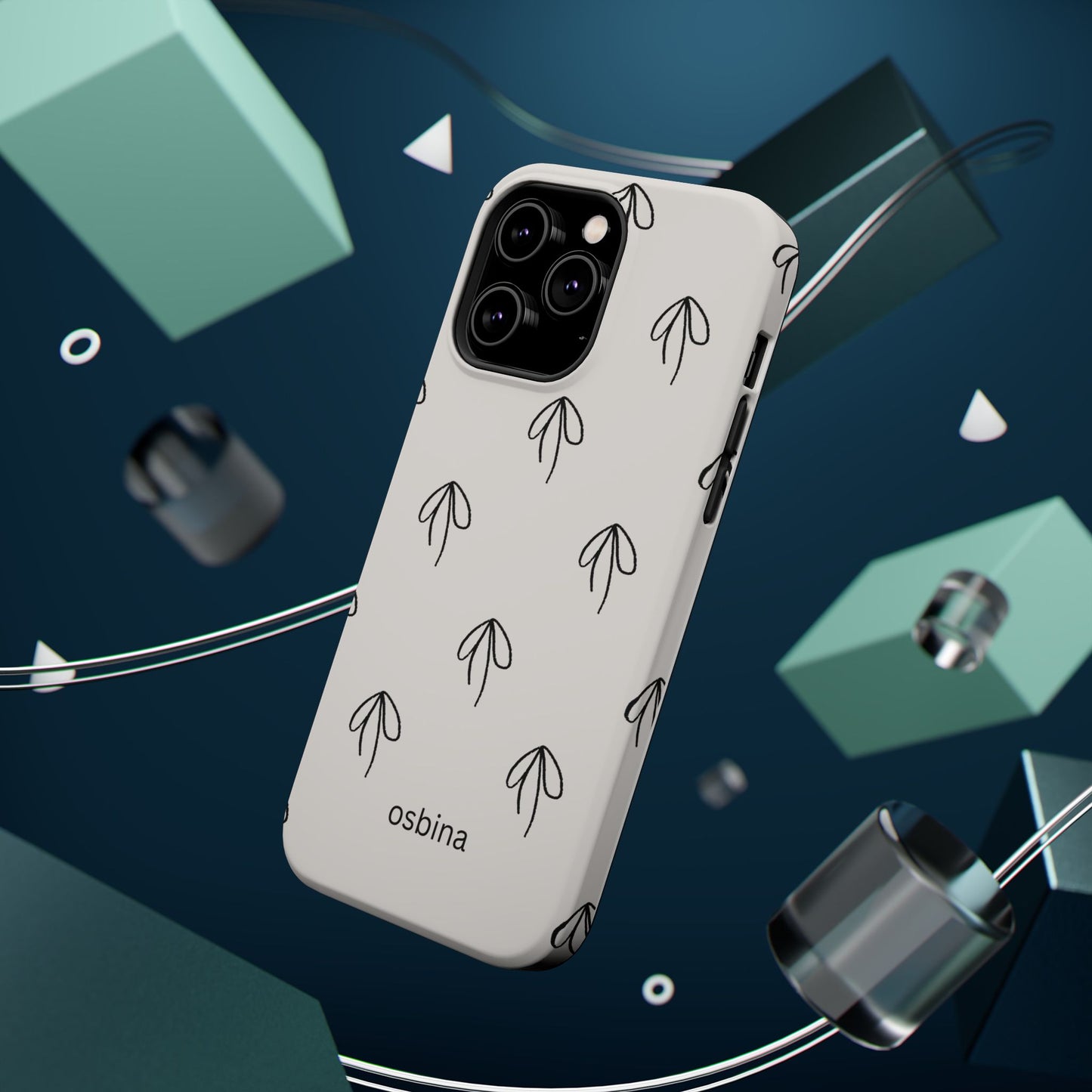 osbina | MagSafe compatible for iPhone | Linéa Flora Minimalistic Flower Phone Case | Modern Muse Collection