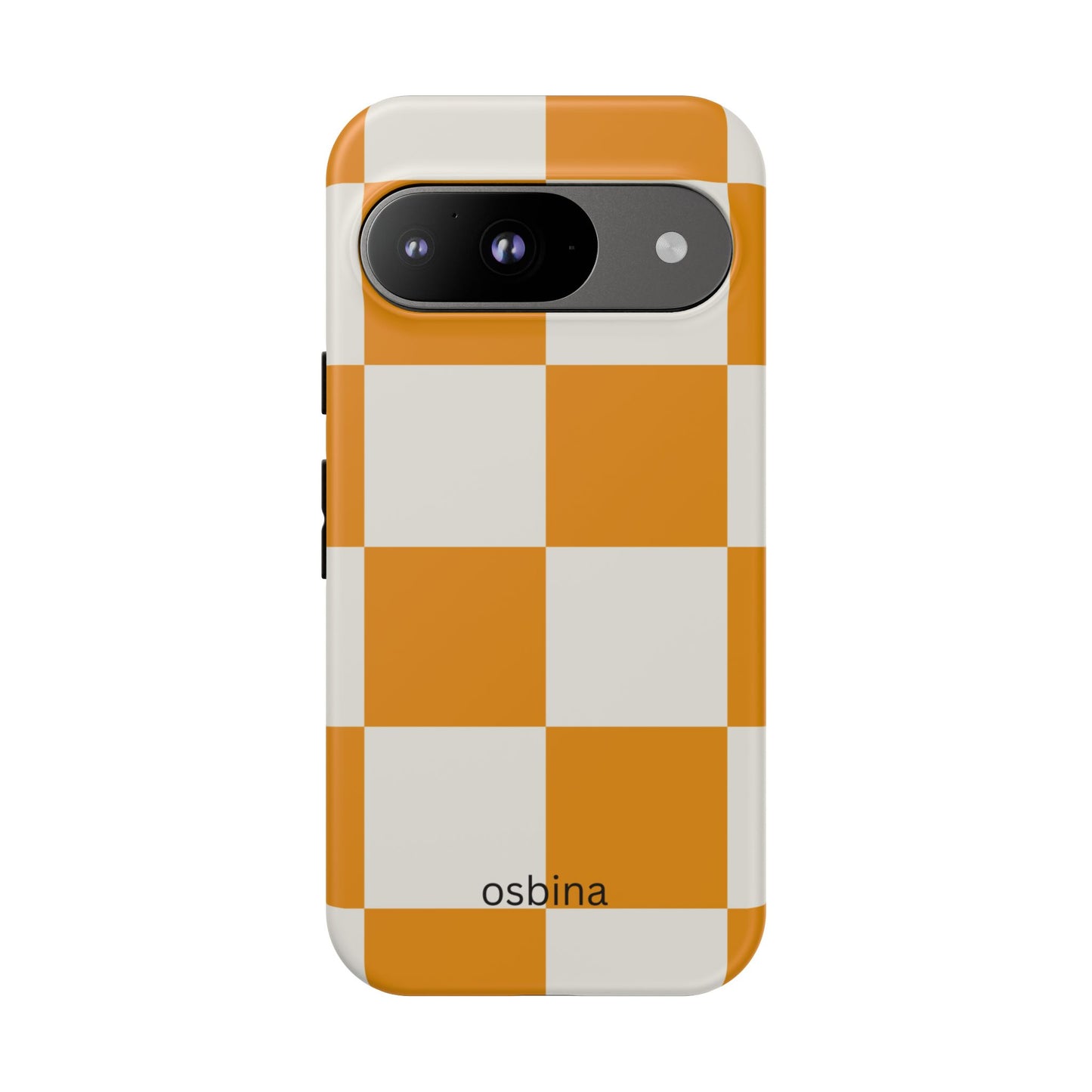 osbina | Check You Out — The Orange + White Check Case | The Season Collective