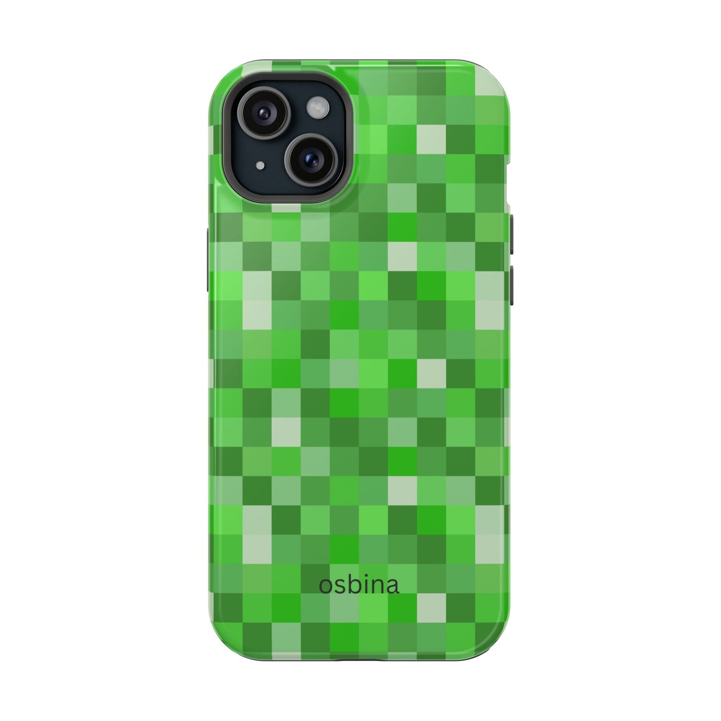 osbina | MagSafe compatible for iPhone | Mosaic Viridis Phone Case | Color Edit Collection