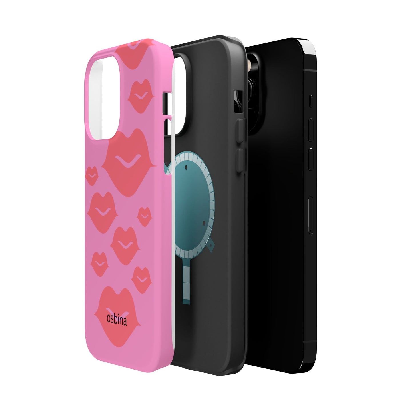 osbina | MagSafe compatible for iPhone | Besos Hot Lips Phone Case | Modern Muse Collection