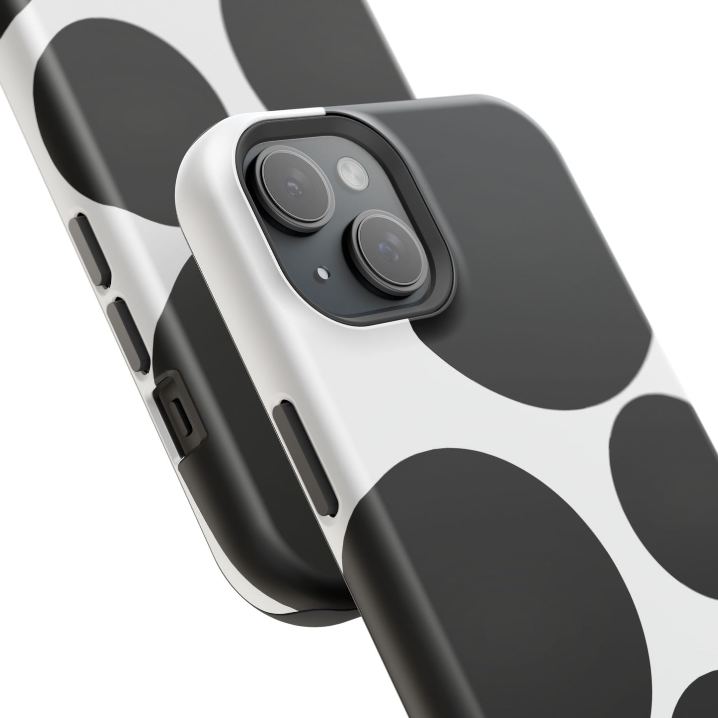 osbina | MagSafe compatible for iPhone | The Noir Bubbles Phone Case | Modern Muse Collection