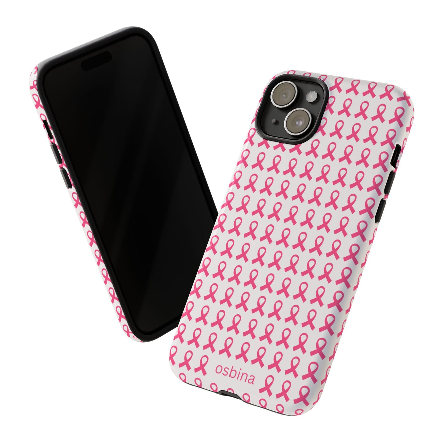 osbina | Limited Edition The Side by Side Pink Ribbon Case in Light Pink + Soft Pink + Hot Pink | The Pink October Collection | Inspired By
