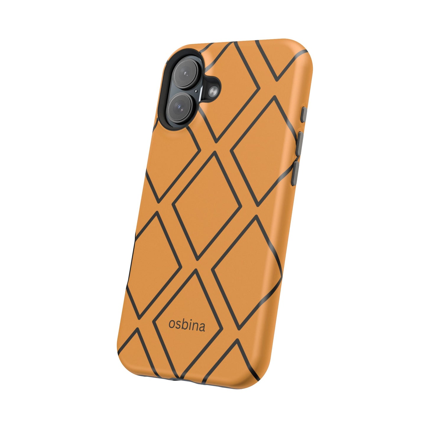 osbina | MagSafe Compatible for iPhone | Diamonds Are Your Phone’s Best Friend — The Orange + Black Diamond Case | The Season Collective