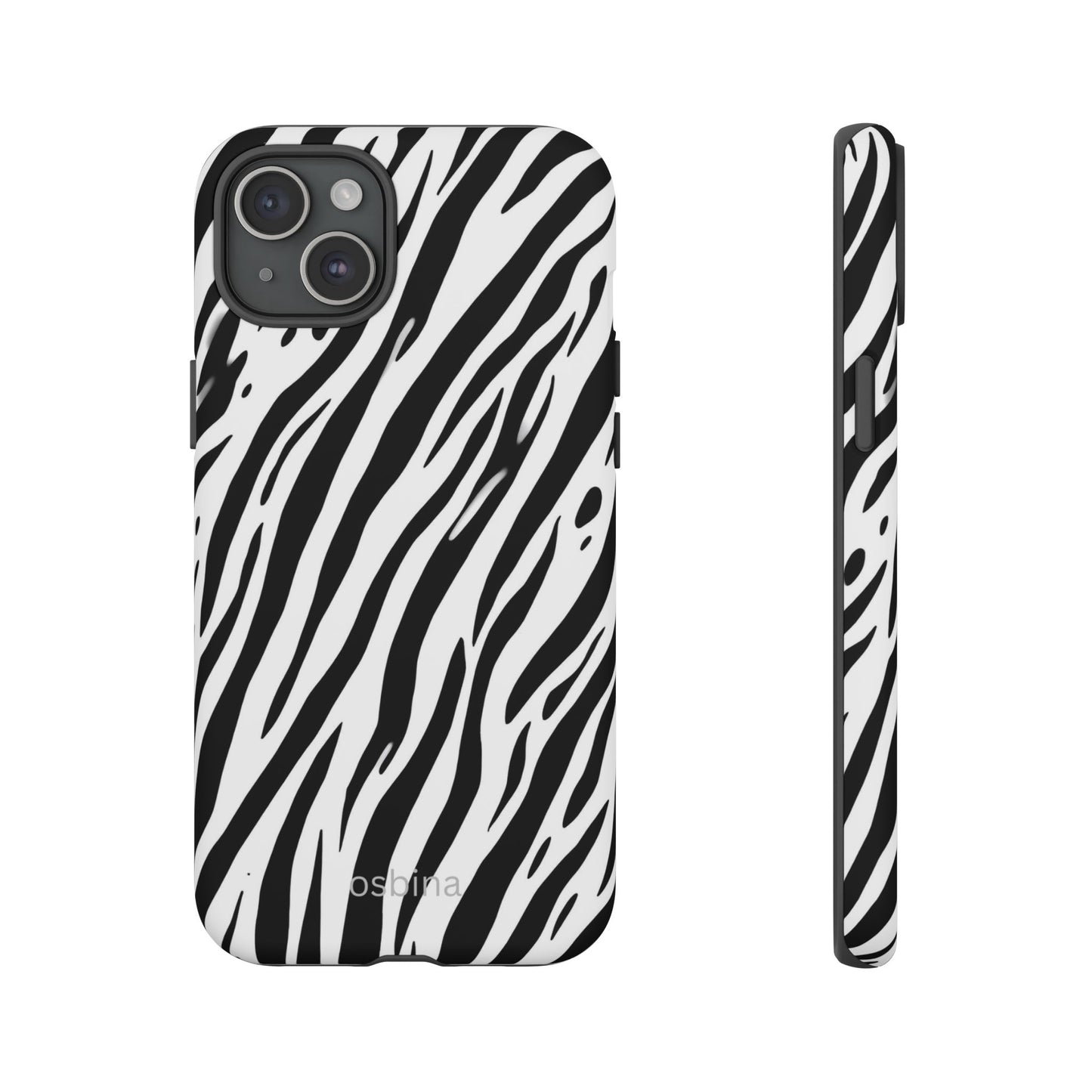 osbina | The Bengal Bold Stripe Case in White + Black | The Season Collective