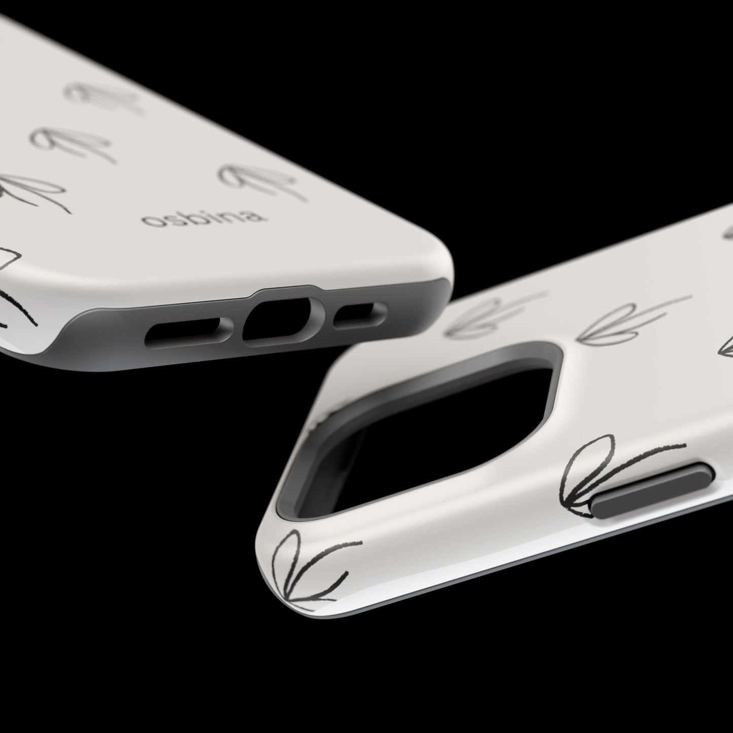 osbina | MagSafe compatible for iPhone | Linéa Flora Minimalistic Flower Phone Case | Modern Muse Collection