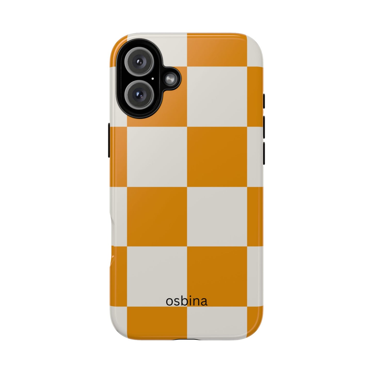 osbina | Check You Out — The Orange + White Check Case | The Season Collective