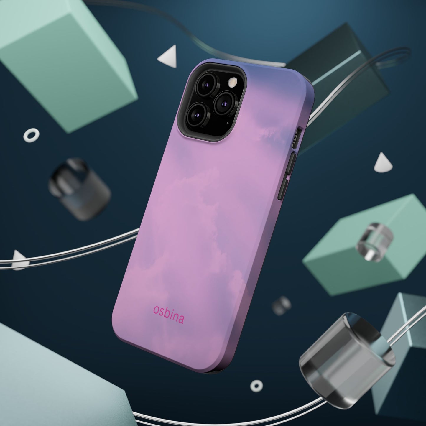 osbina | MagSafe compatible for iPhone | The Rosy Skies Case | YAYOU Collection Supporting Shine Like Sable