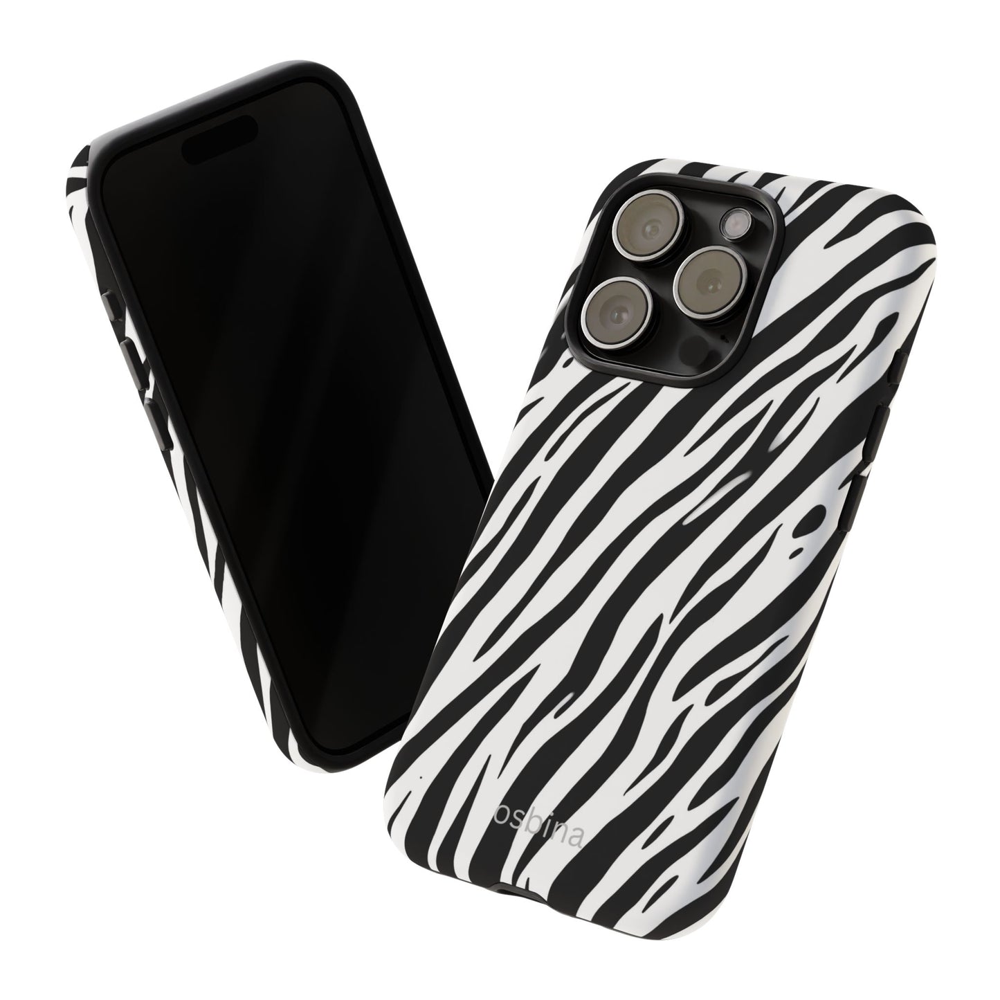 osbina | The Bengal Bold Stripe Case in White + Black | The Season Collective