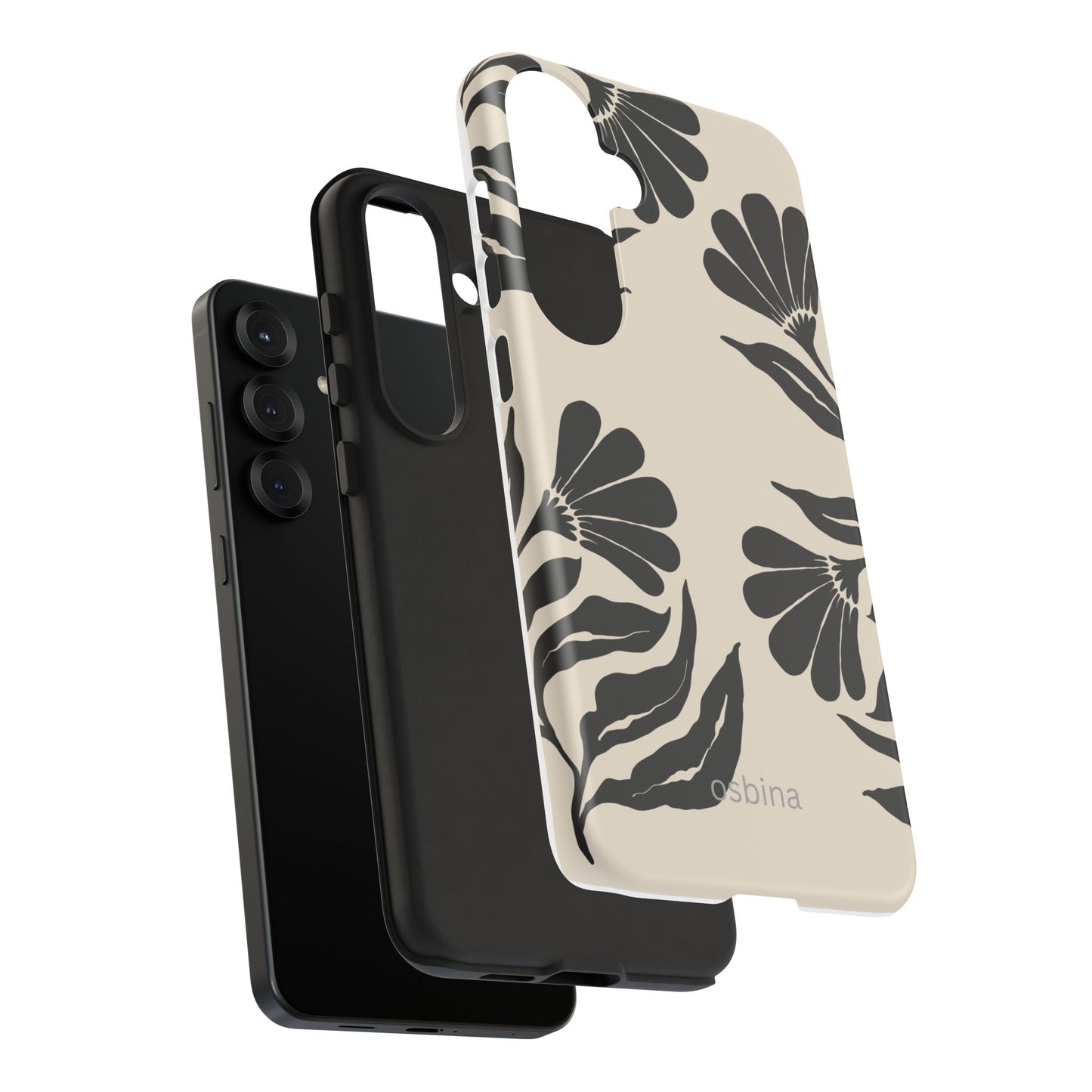 osbina | Obsidian Bloom Flower Phone Case | Modern Muse Collection