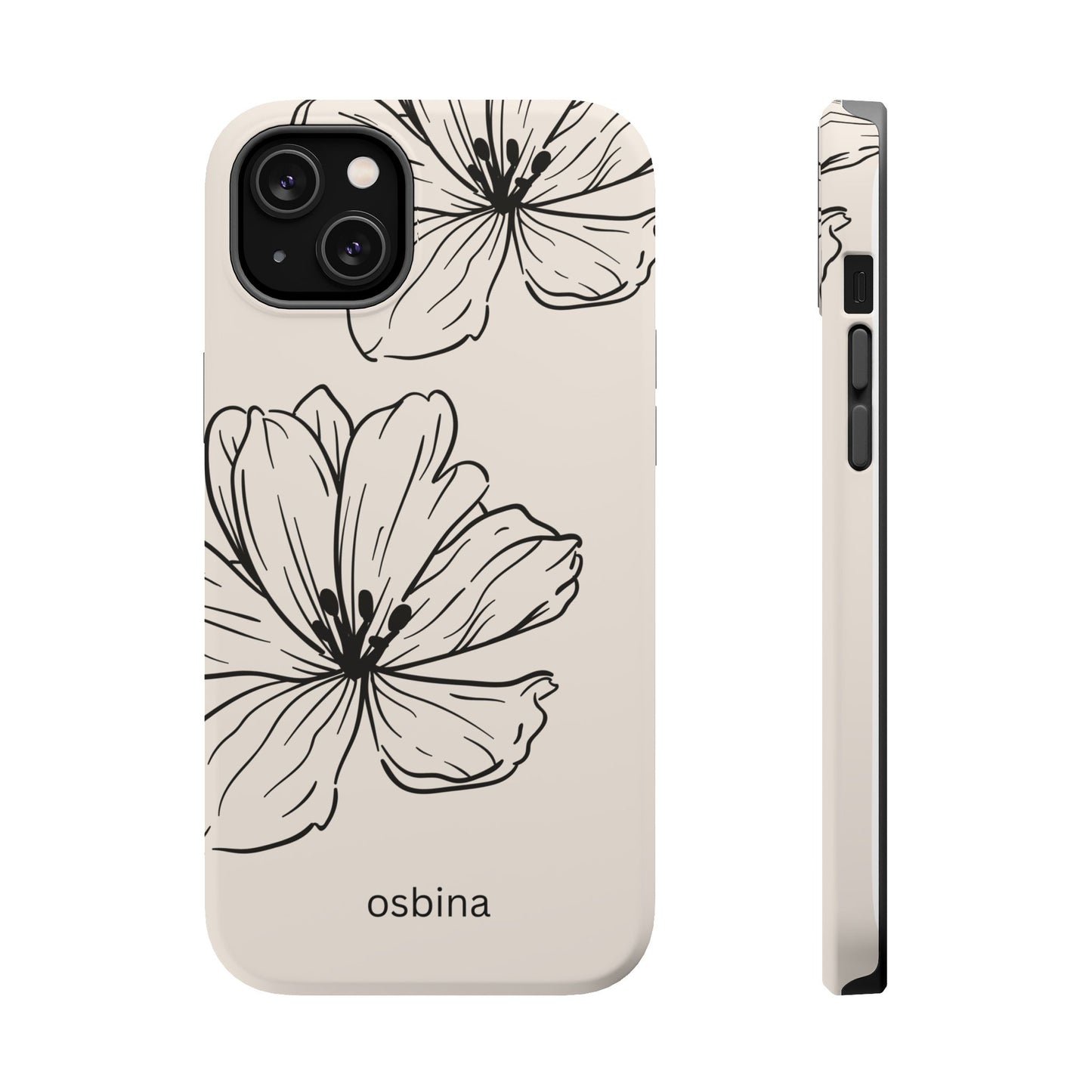 osbina | MagSafe compatible for iPhone | Poppy Whisper Phone Case | Modern Muse Collection