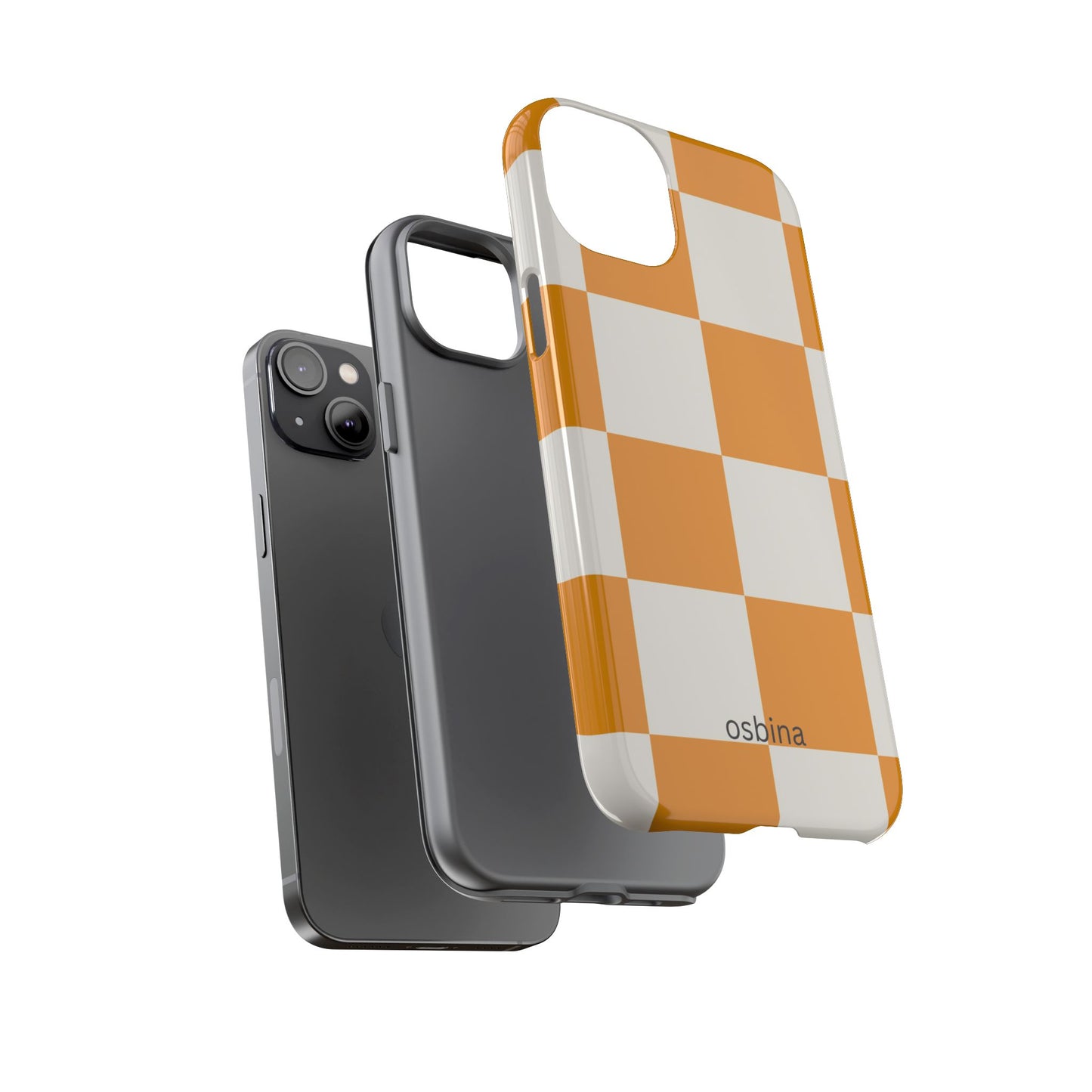 osbina | Check You Out — The Orange + White Check Case | The Season Collective