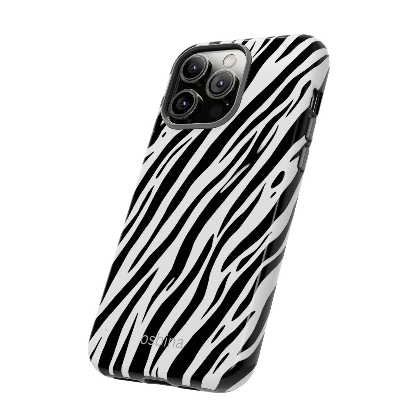 osbina | The Bengal Bold Stripe Case in White + Black | The Season Collective