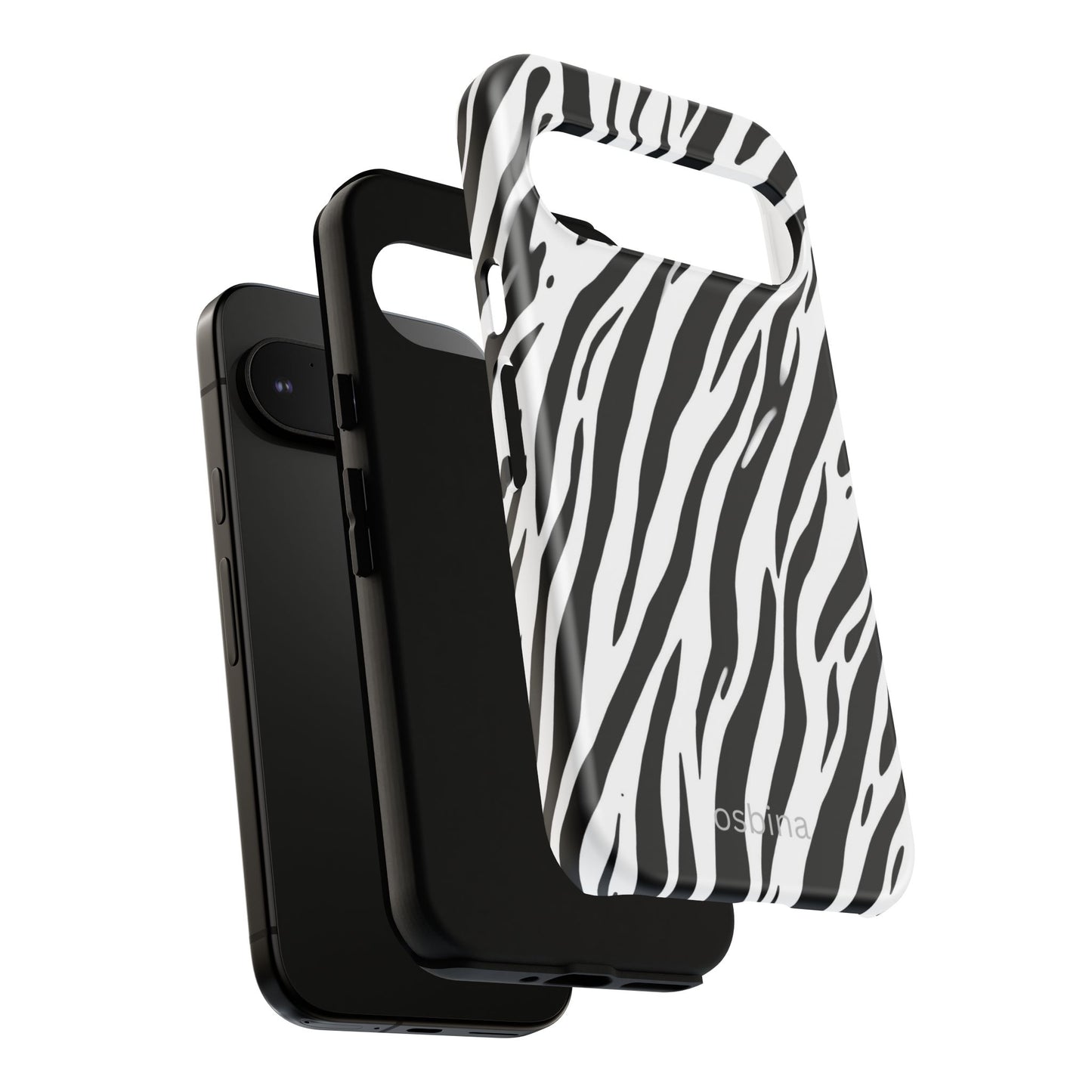 osbina | The Bengal Bold Stripe Case in White + Black | The Season Collective