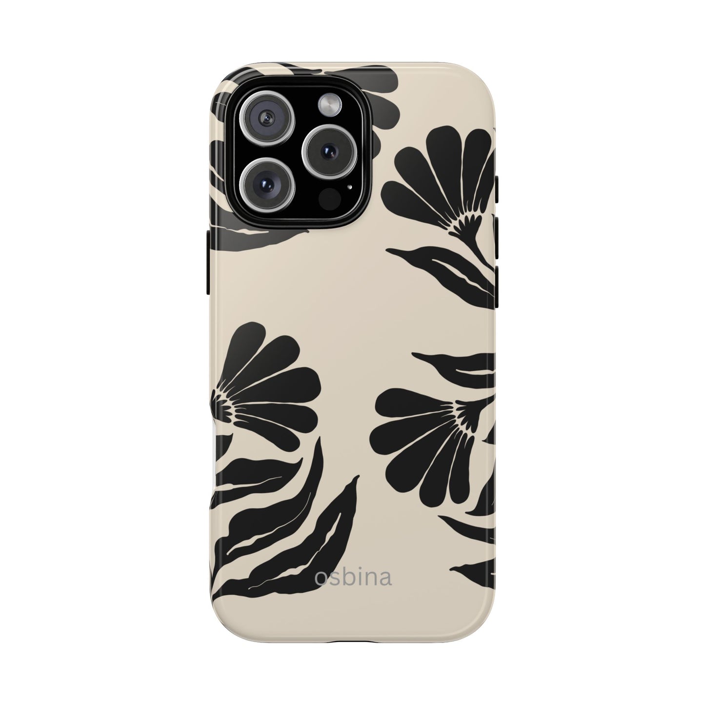 osbina | Obsidian Bloom Flower Phone Case | Modern Muse Collection