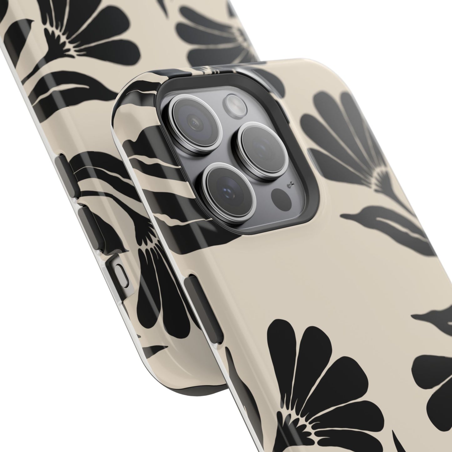 osbina | MagSafe compatible for iPhone | Obsidian Bloom Flower Phone Case | Modern Muse Collection