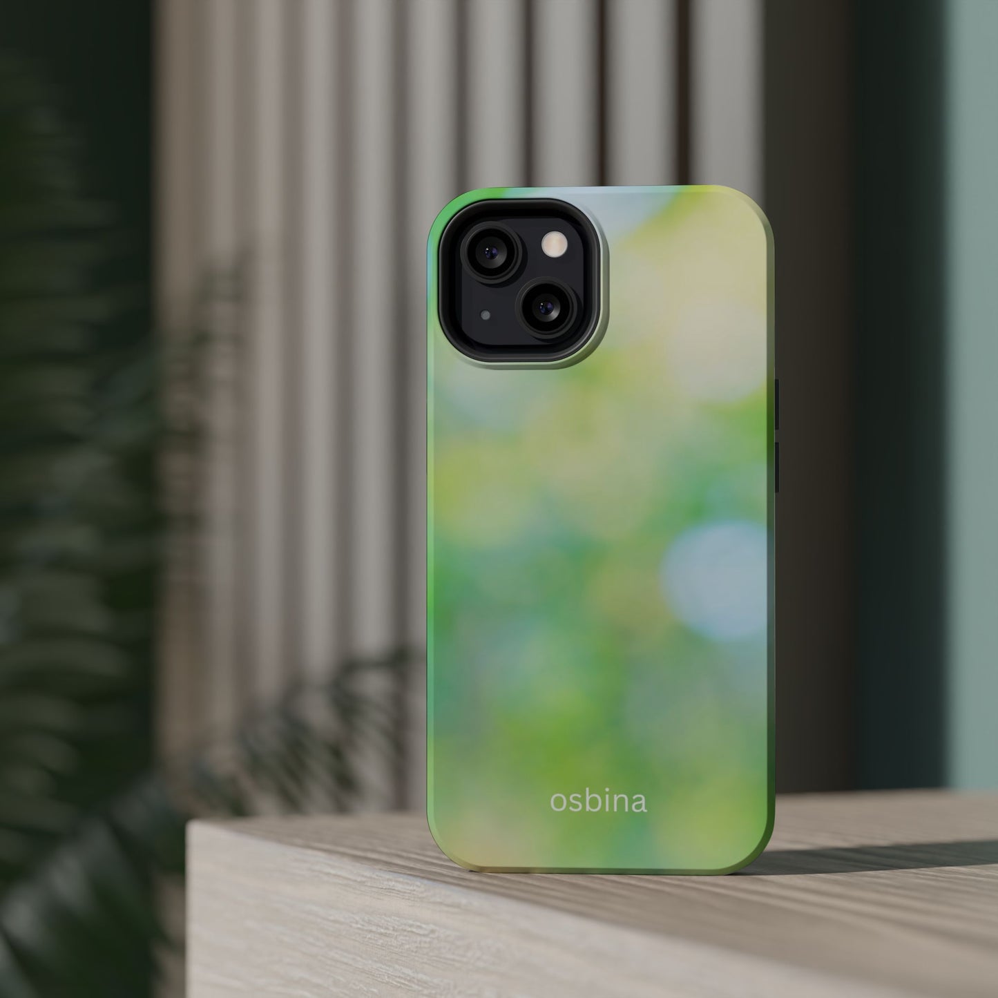 osbina | MagSafe compatible for iPhone | The Veridian Orbs Phone Case | Color Edit Collection