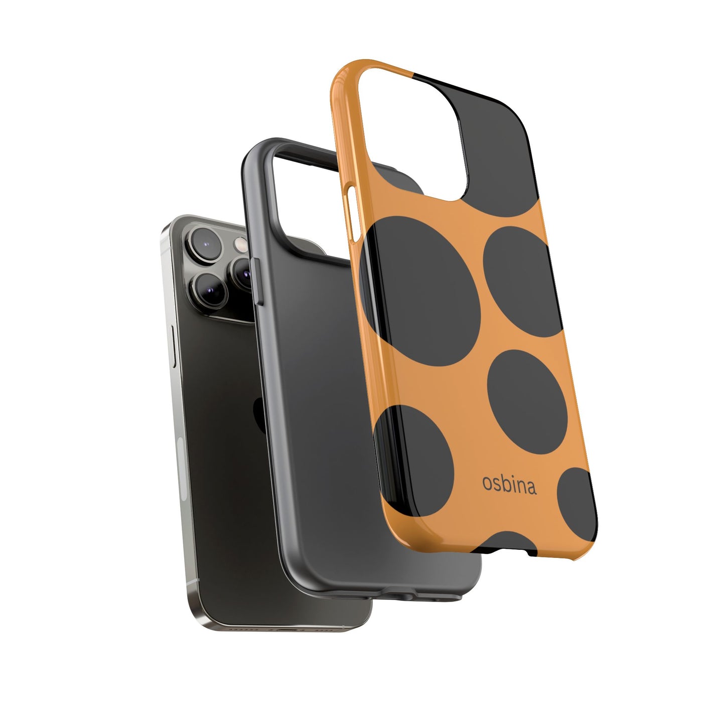 osbina | The Bubble Statement Case in Orange + Black | The Season Collective