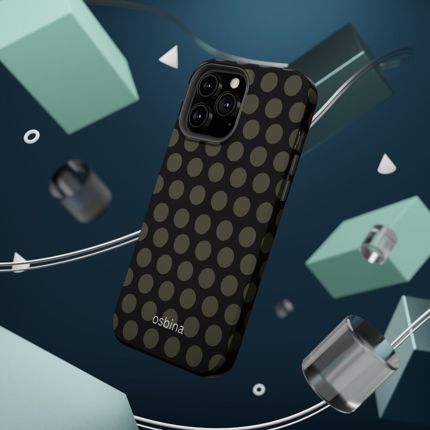 osbina | MagSafe compatible for iPhone | Onyx Chic Phone Case | Modern Muse Collection
