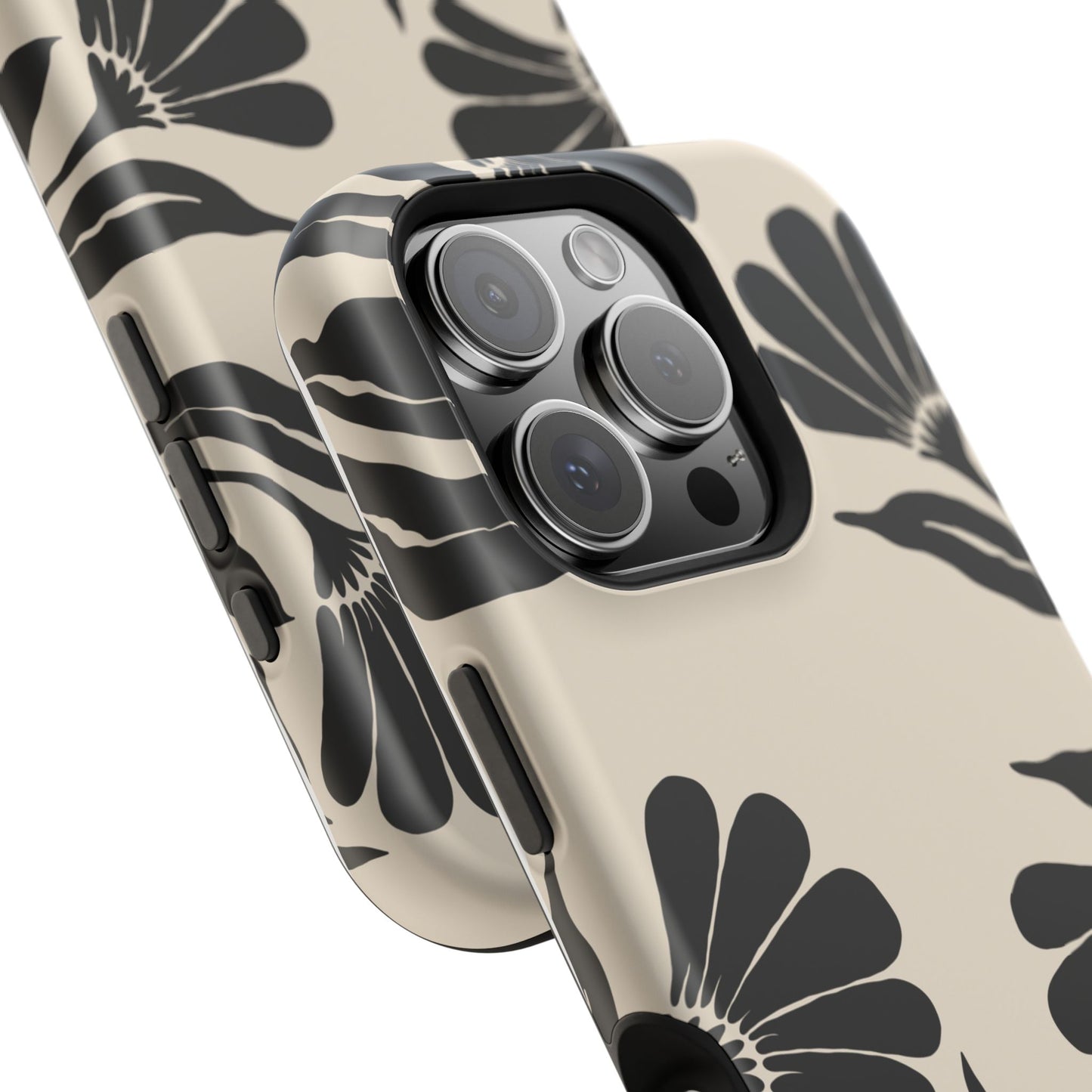 osbina | MagSafe compatible for iPhone | Obsidian Bloom Flower Phone Case | Modern Muse Collection