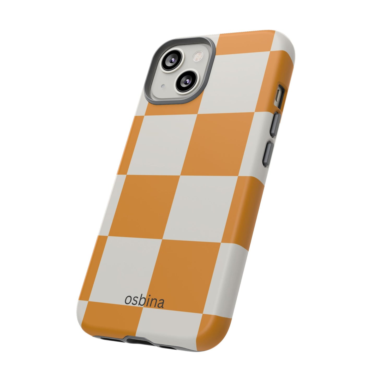 osbina | Check You Out — The Orange + White Check Case | The Season Collective