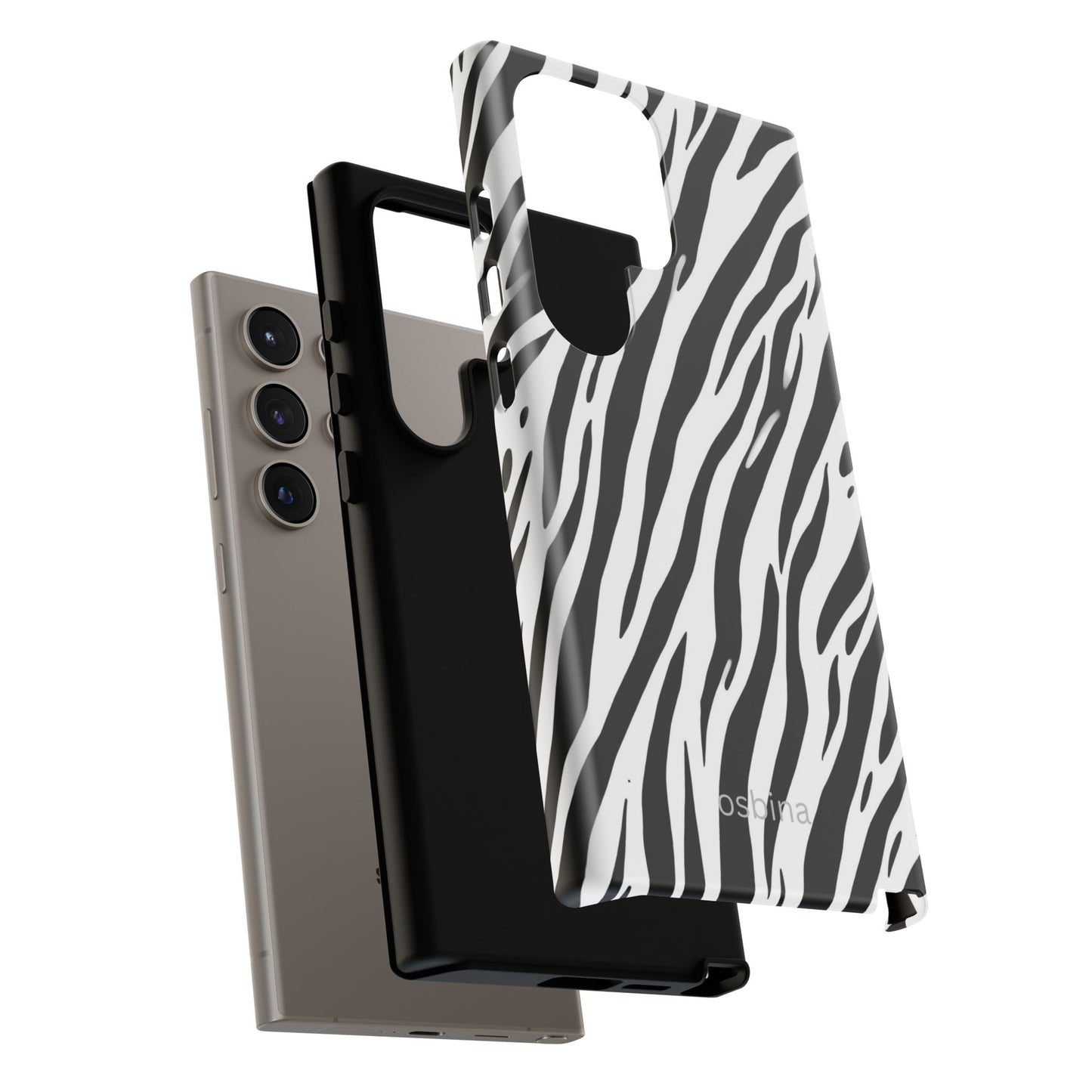 osbina | The Bengal Bold Stripe Case in White + Black | The Season Collective