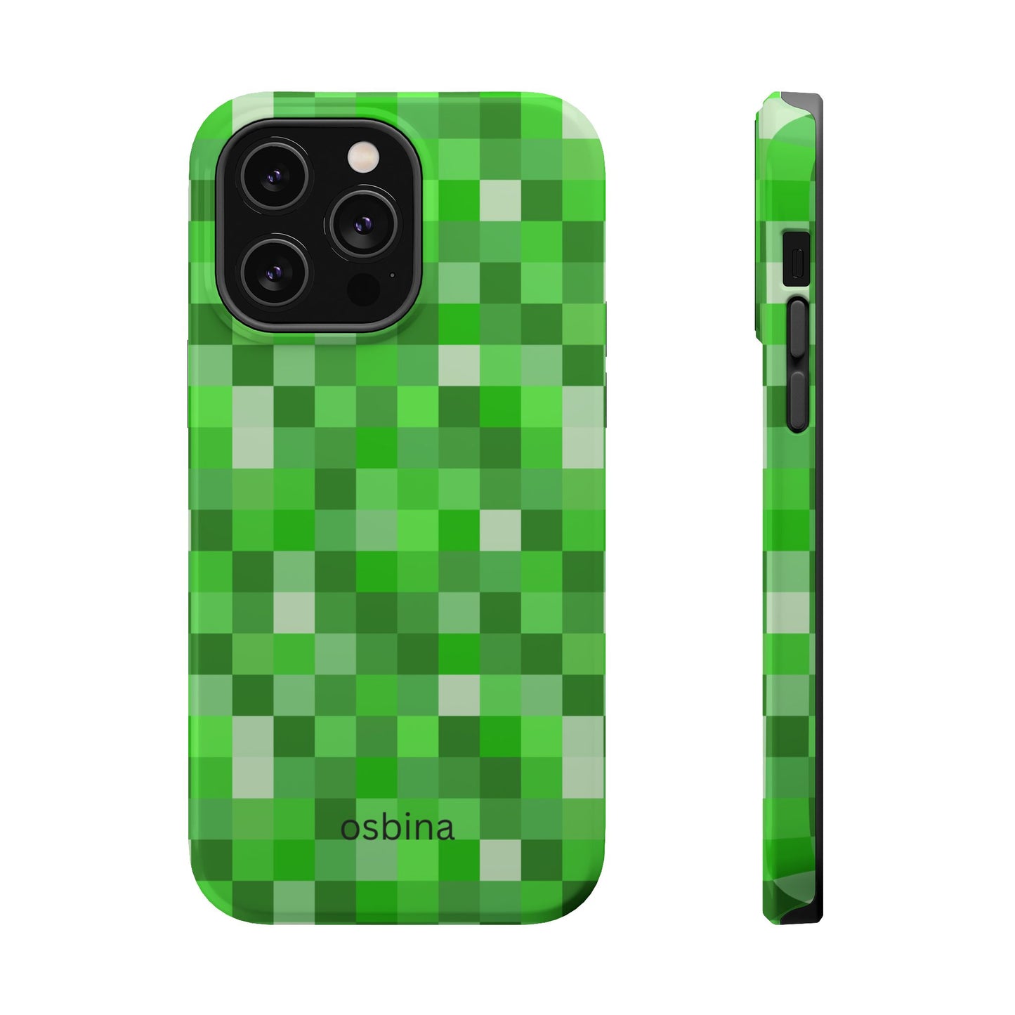 osbina | MagSafe compatible for iPhone | Mosaic Viridis Phone Case | Color Edit Collection