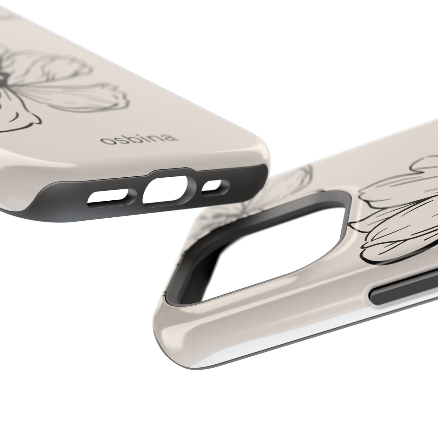 osbina | MagSafe compatible for iPhone | Poppy Whisper Phone Case | Modern Muse Collection
